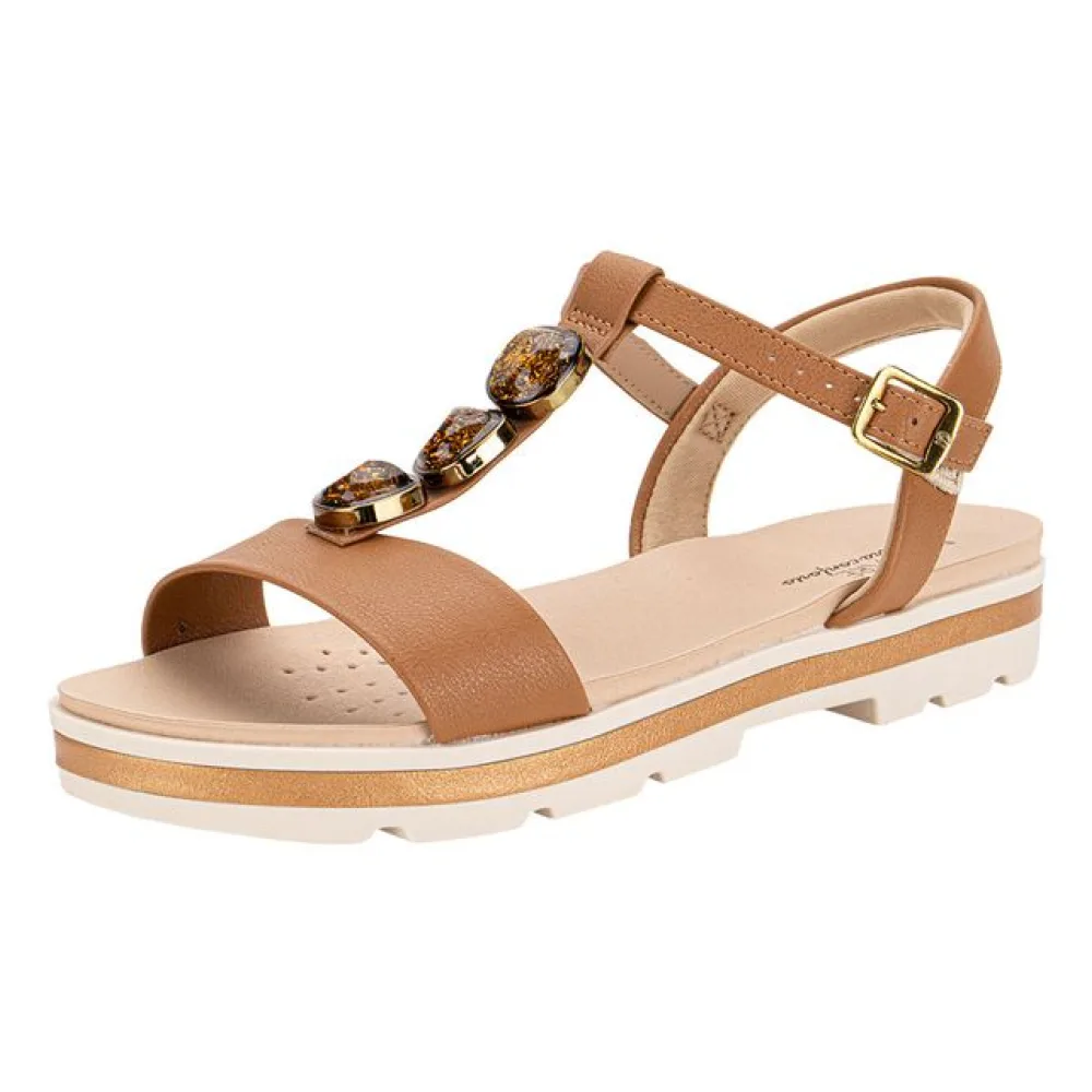 Sandália Feminina Flat Modare 7132155 CARAMELO 35
