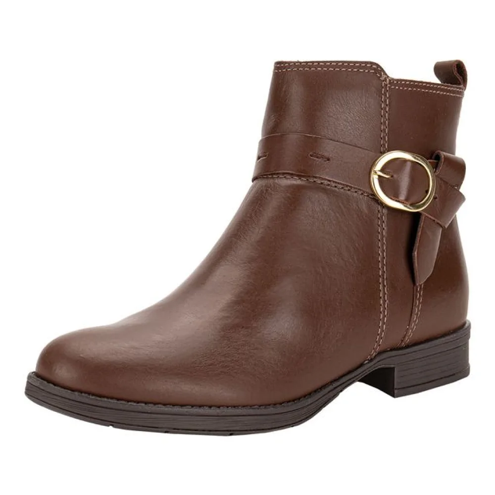 Bota Feminina Cano Baixo Bottero 361707 CAFÉ 34