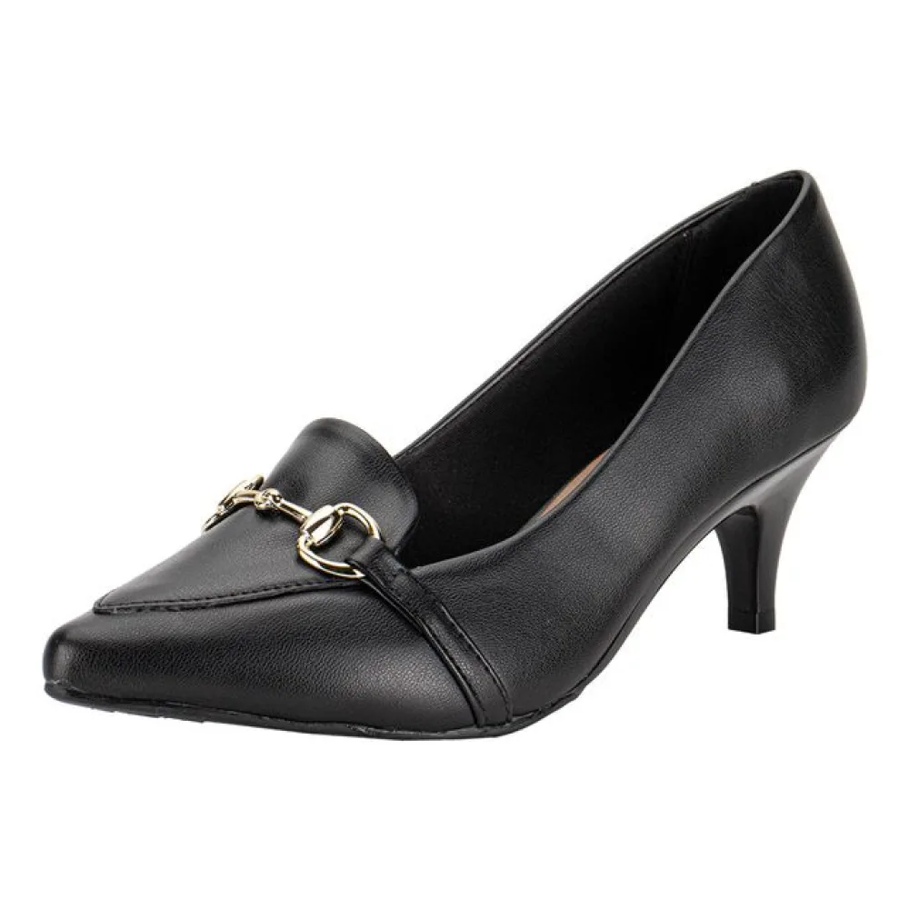 Scarpin Feminino Salto Fino Beira Rio 40761304 PRETO 35