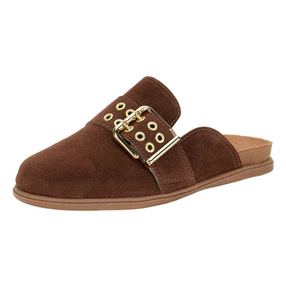 Sapato Feminino Mule Moleca 5826103 CAFÉ 34