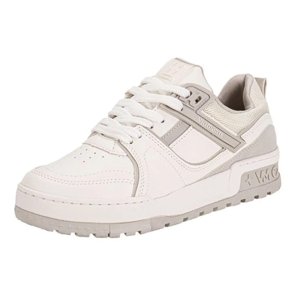 Tênis Feminino Casual Via Marte 208002 BRANCO/CINZA 34