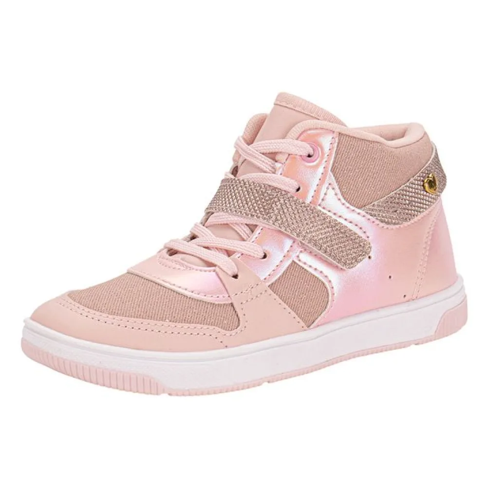 Tênis Infantil Feminino Cano Alto Astral Kidy 3290029 ROSA 27
