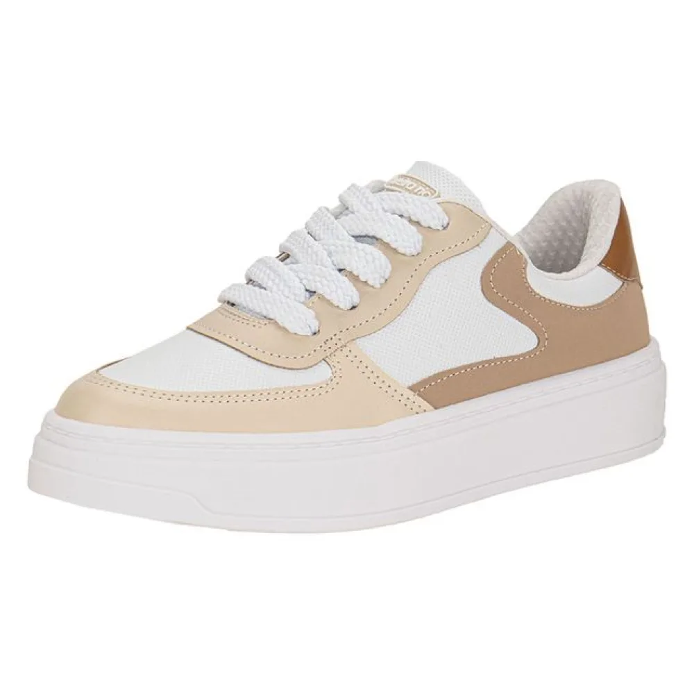 Tênis Feminino Casual Beira Rio 4305112 BRANCO/BEGE 34