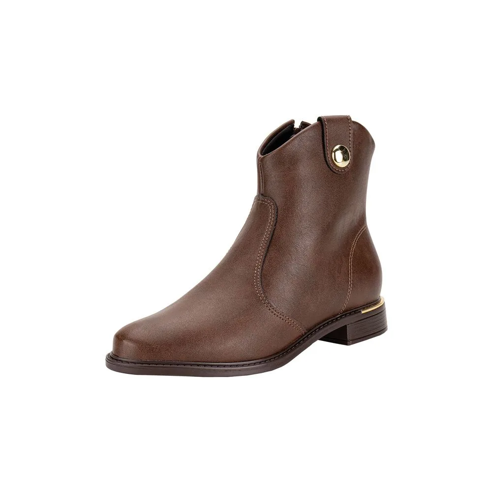 Bota Feminina Cano Baixo Vizzano 3077120 CAFÉ 34