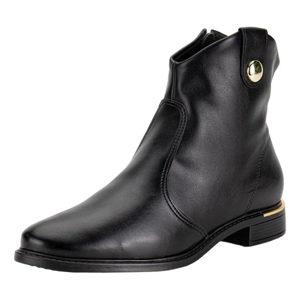 Bota Feminina Cano Baixo Vizzano 3077120 PRETO 34