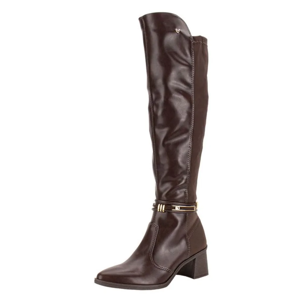 Bota Feminina Cano Alto Mississipi ME771 CAFÉ 34