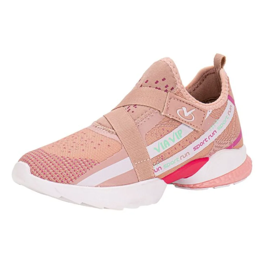 Tênis Infantil Slip Via Vip - VV9001 ROSA 01 34