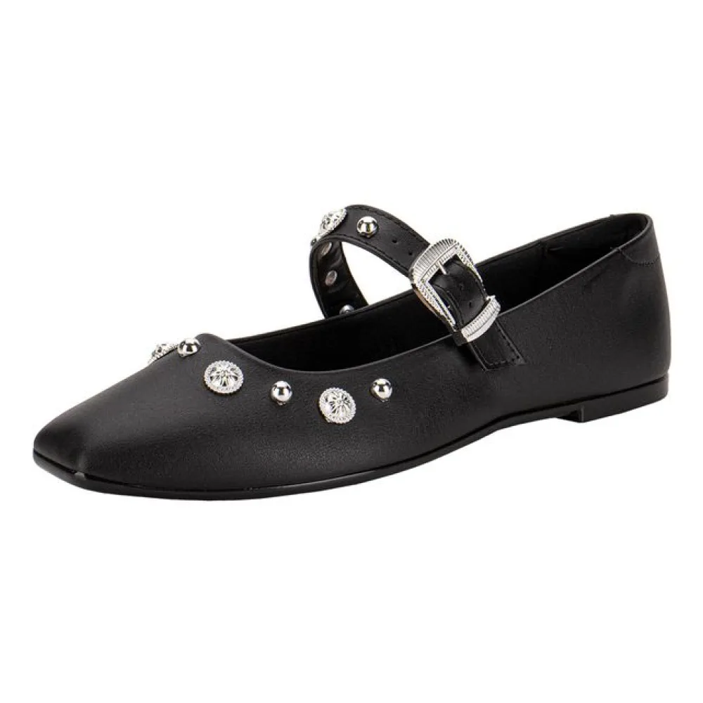 Sapatilha Feminina Flat Moleca 5824104 PRETO 36