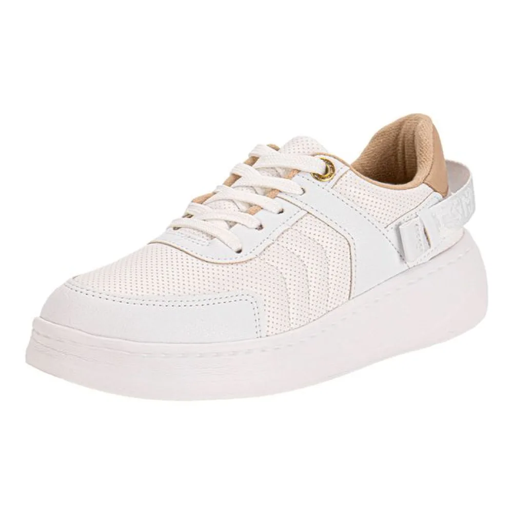 Tênis Feminino Casual Modare 7402105 BRANCO/BEGE 34