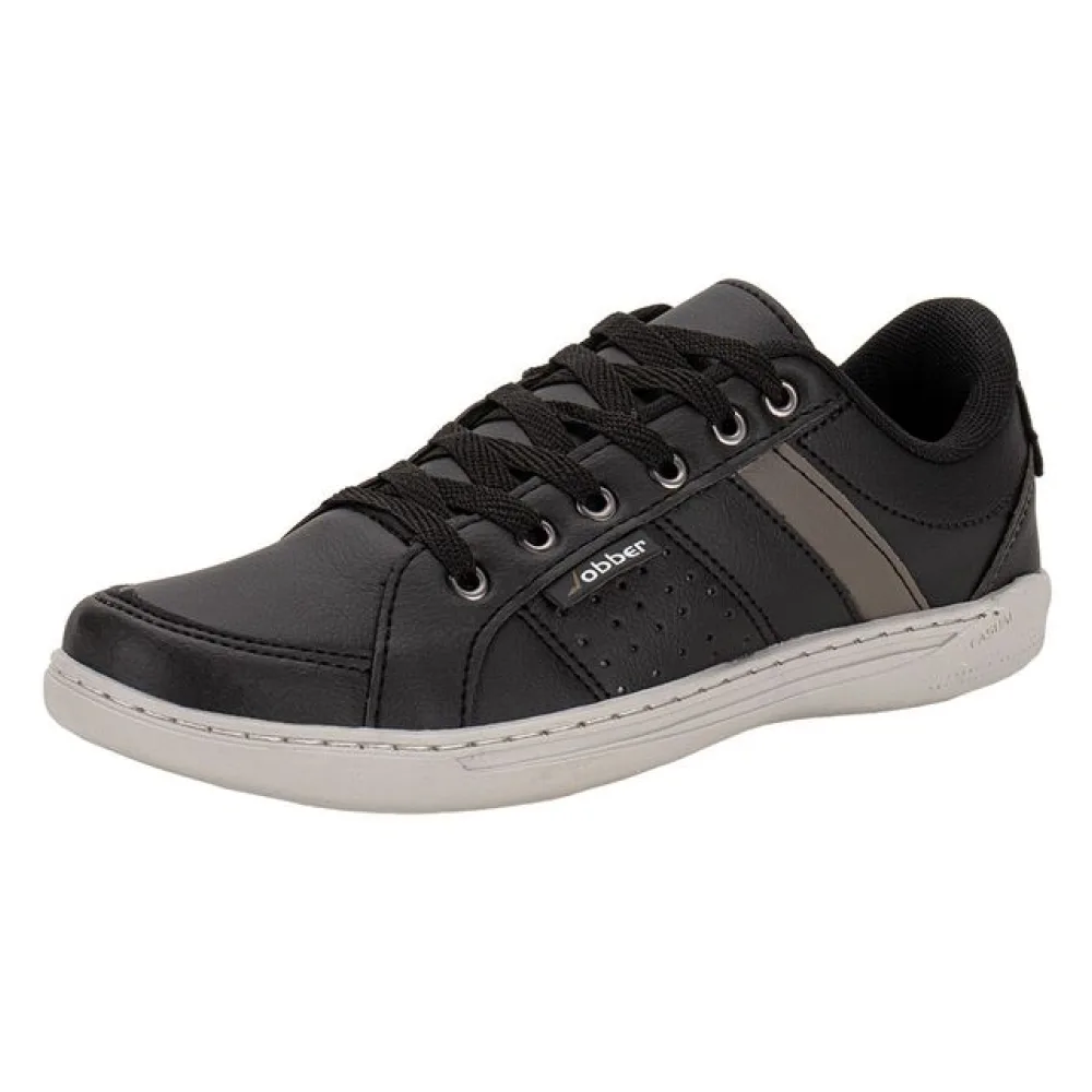 Sapatênis Masculino Jobber - 019 PRETO/CINZA 37