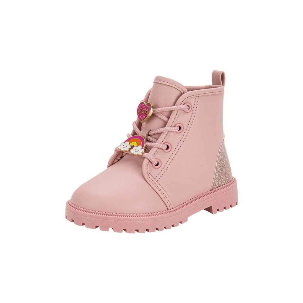 Bota Infantil Feminina Coturno Molekinha 2126529 ROSA 17