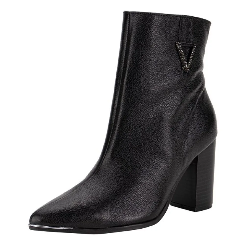 Bota Feminina Cano Baixo Via Marte 230001 PRETO 34