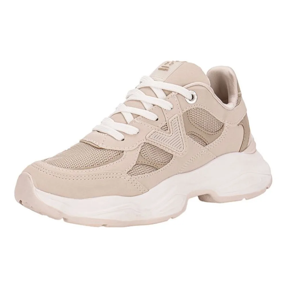 Tênis Feminino Chunky Via Marte 158003 BEGE/BRANCO 36