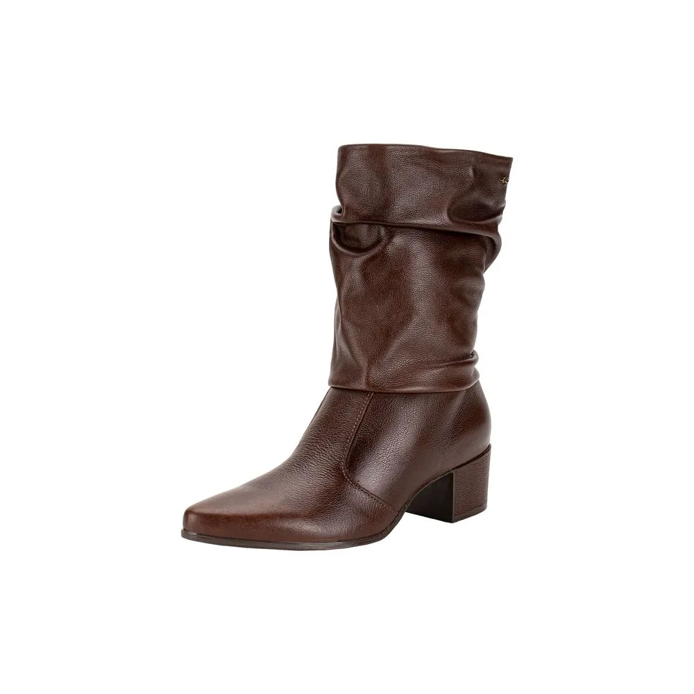Bota Feminina Cano Médio Pegada 280901 PINHÃO 35
