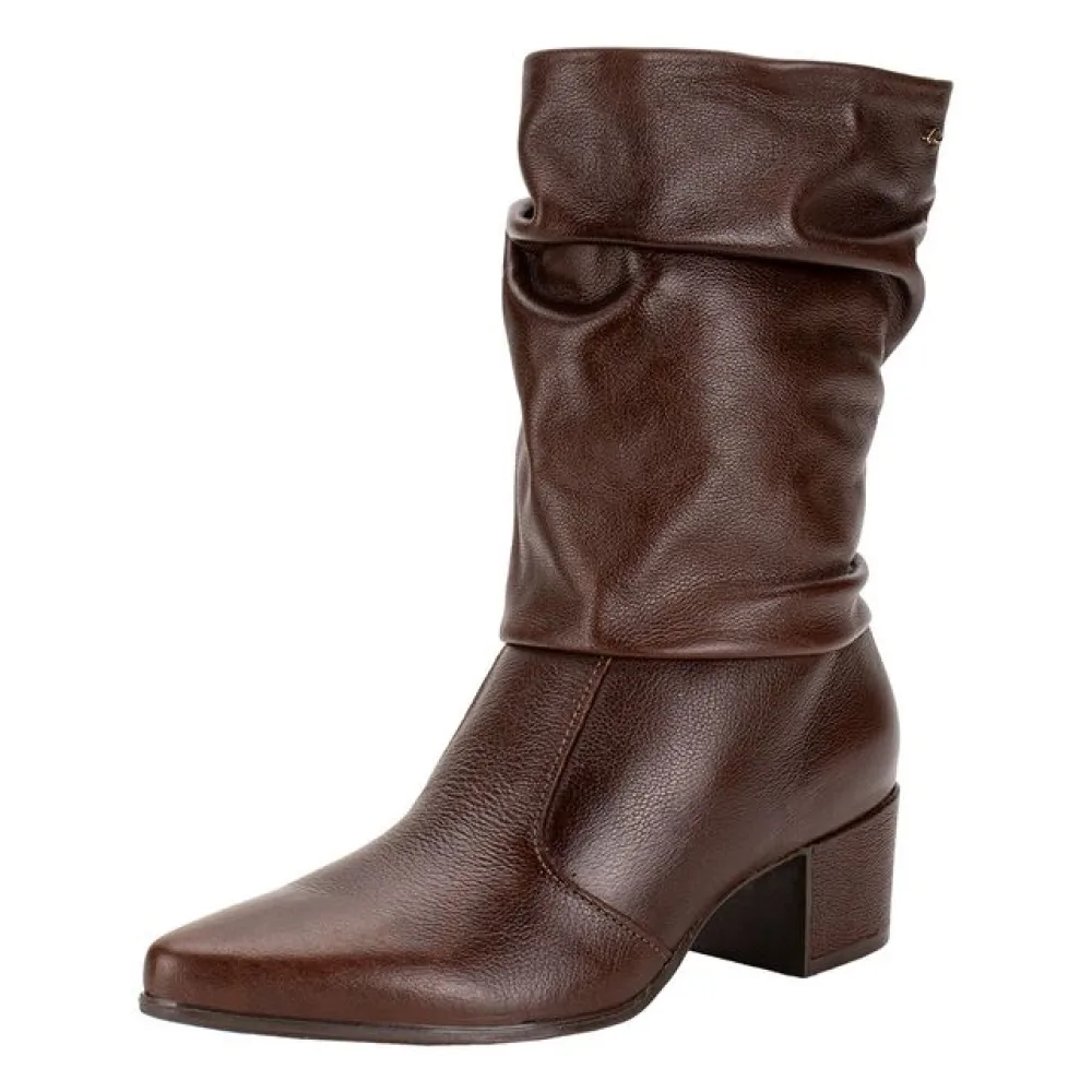 Bota Feminina Cano Médio Pegada 280901 PINHÃO 35