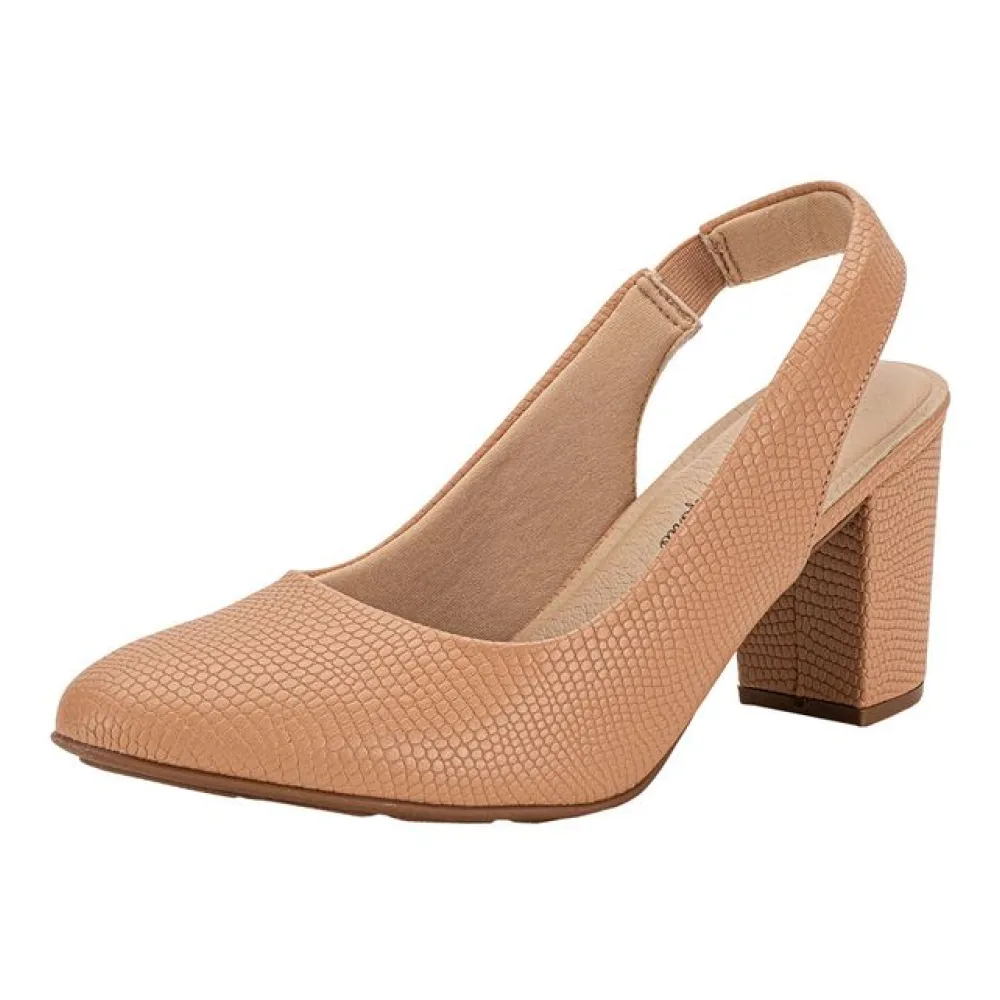 Sapato Feminino Salto Grosso Modare 7377120 SALMÃO 35