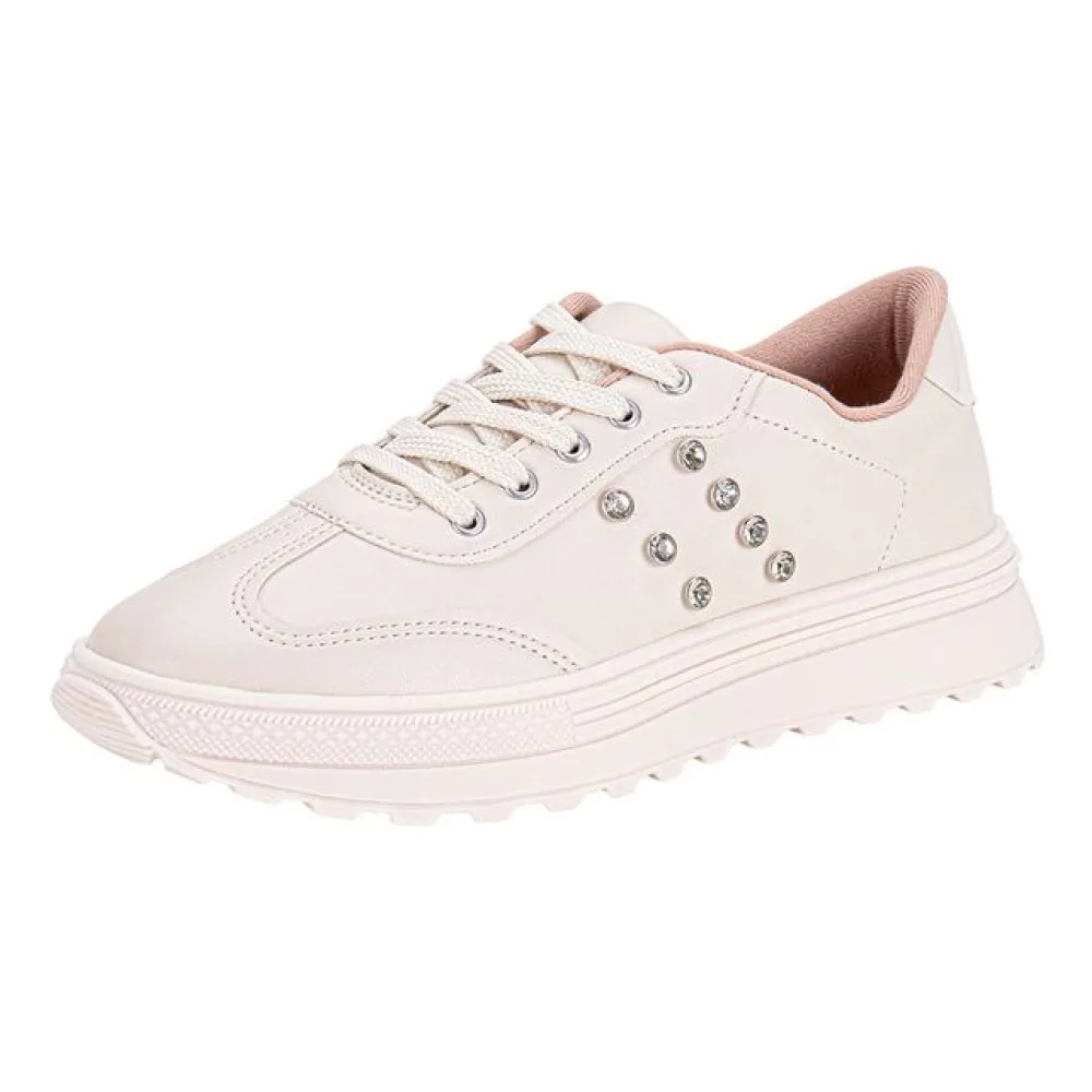 Tênis Feminino Casual Moleca 5809103 MARFIM 34