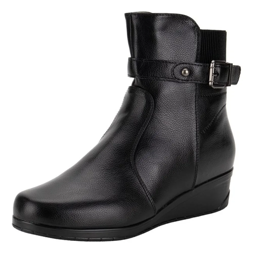 Bota Feminina Cano Baixo Mooncity 71109 PRETO 34