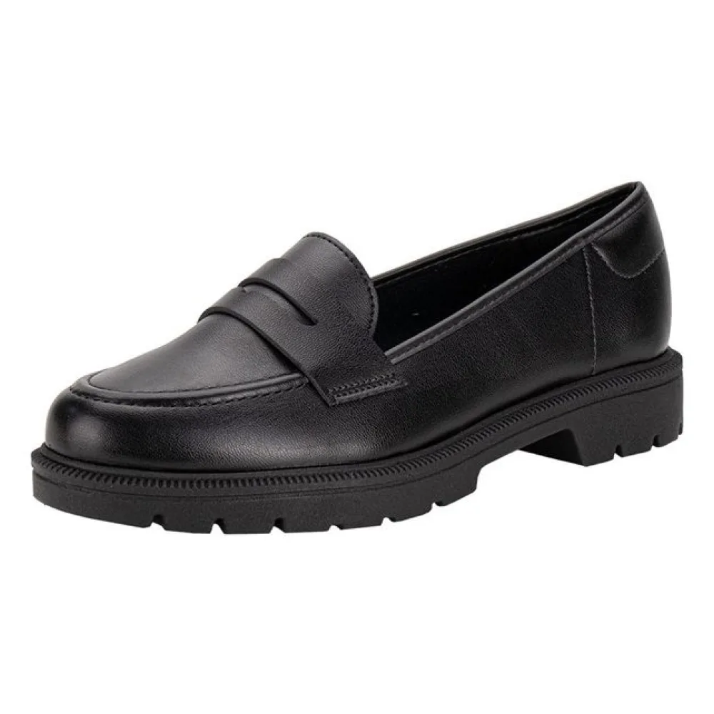 Mocassim Feminino Salto Baixo Beira Rio - 4283115 PRETO 36