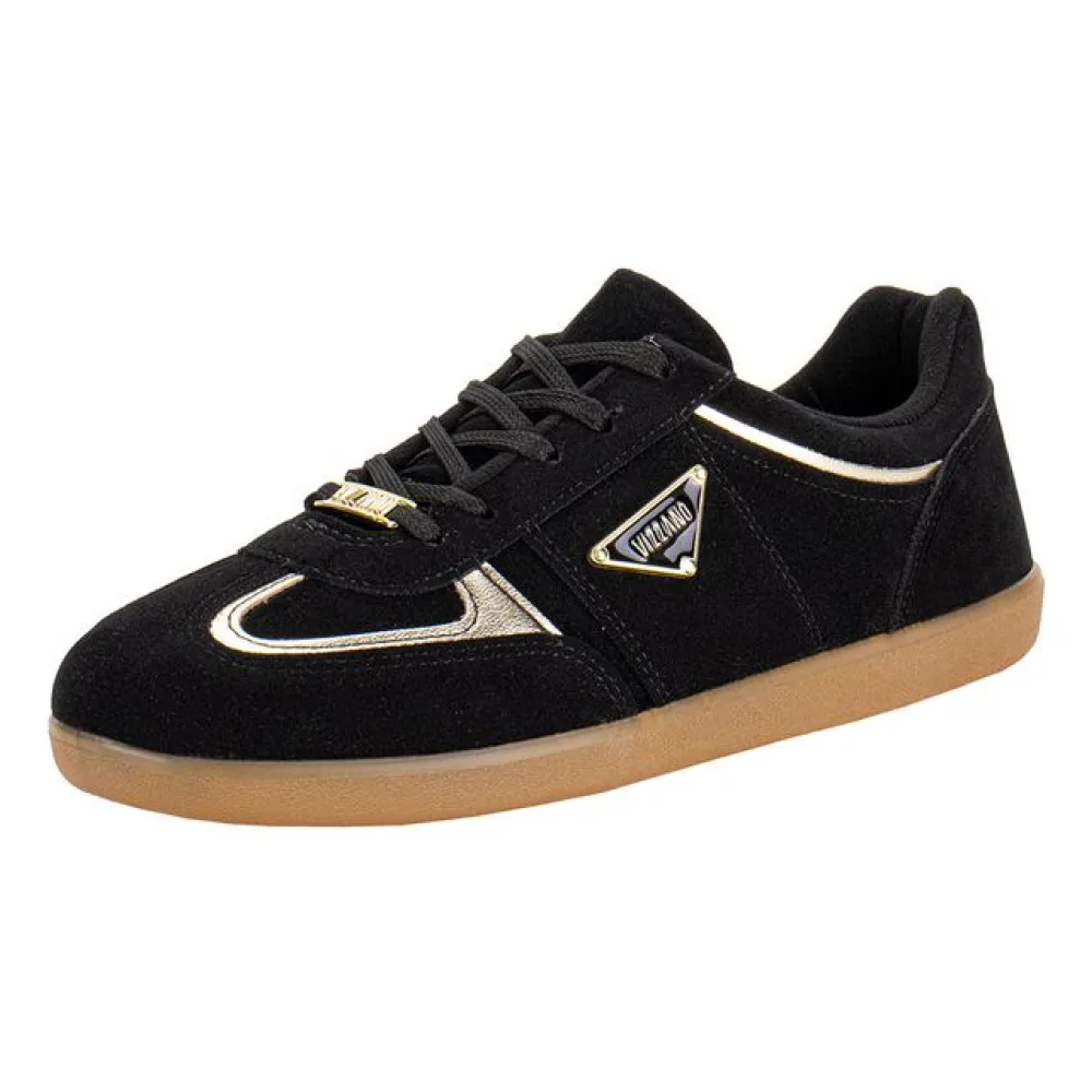 Tênis Feminino Casual Vizzano 1430113 PRETO/CAMURÇA 34