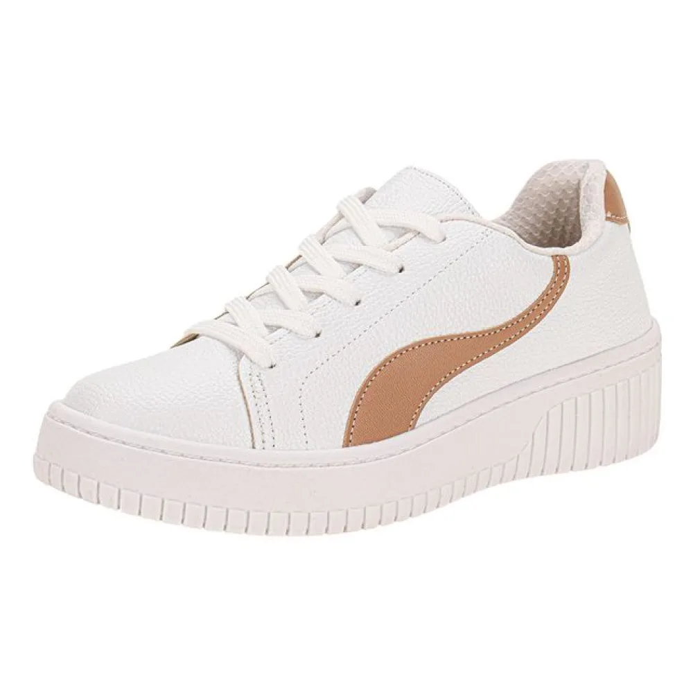 Tênis Feminino Casual Beira Rio 4316110 BRANCO/BEGE 34