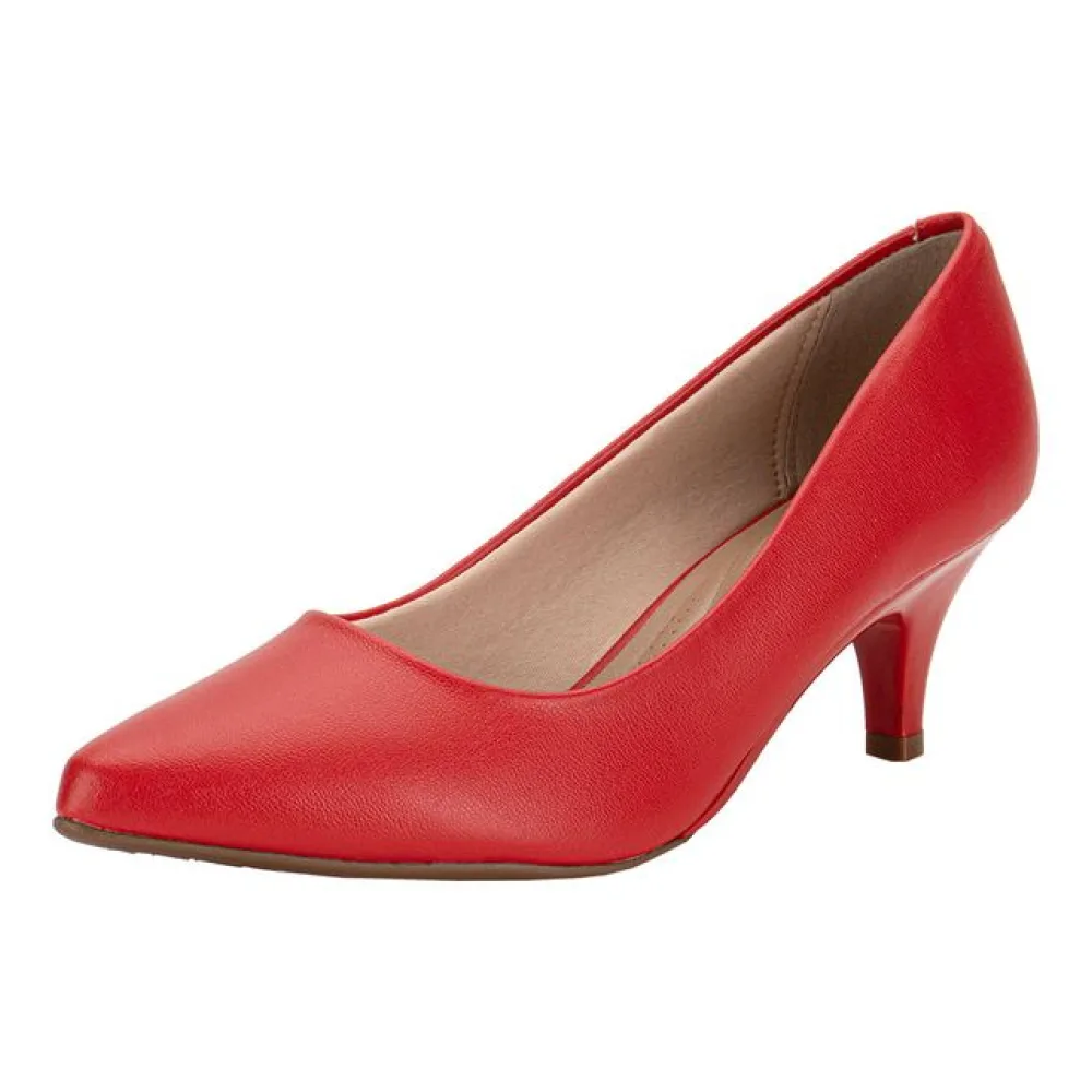 Scarpin Feminino Salto Fino Beira Rio 40761350 VERMELHO 37