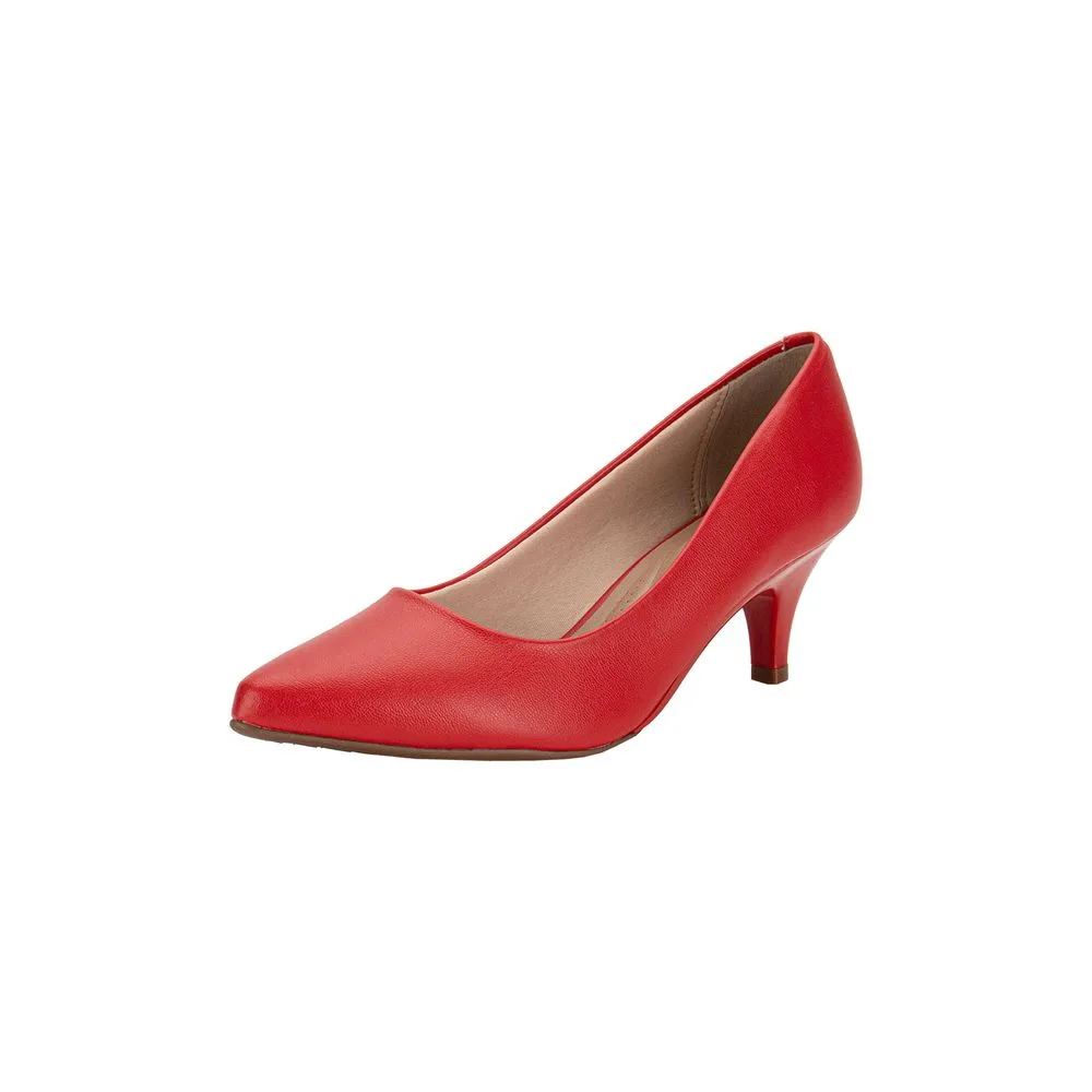 Scarpin Feminino Salto Fino Beira Rio 40761350 VERMELHO 37