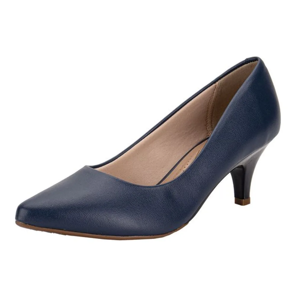 Scarpin Feminino Salto Fino Beira Rio 40761350 MARINHO 36