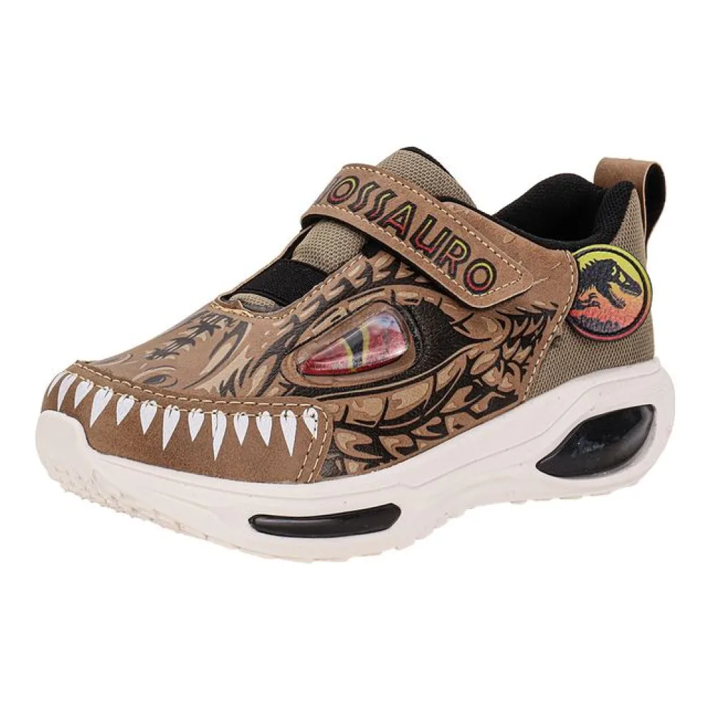 Tênis Infantil Masculino Led Minipé MP2522 BEGE 24