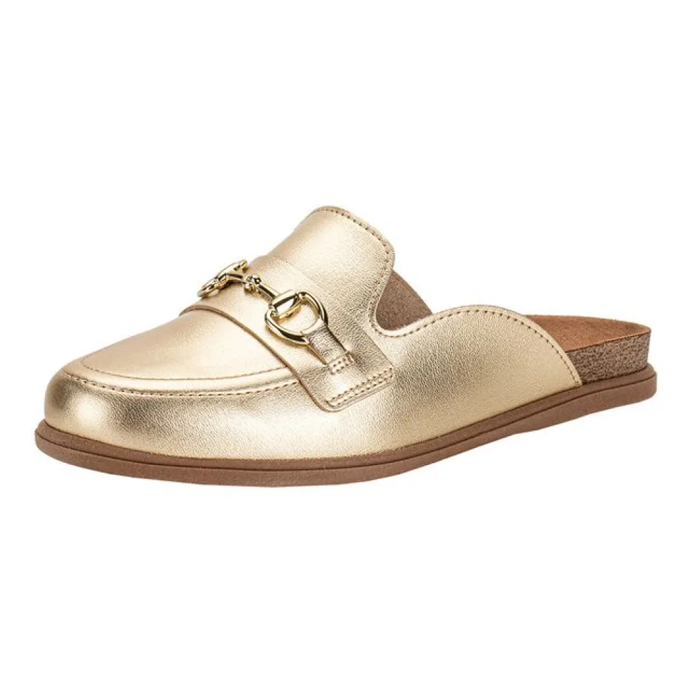 Sapato Feminino Mule Beira Rio 4317102 OURO 34