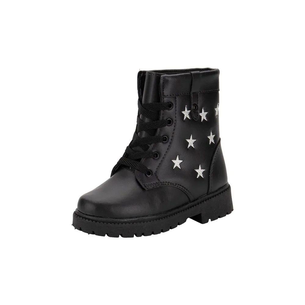 Bota Infantil Feminina Coturno Gracinha 880 PRETO 28