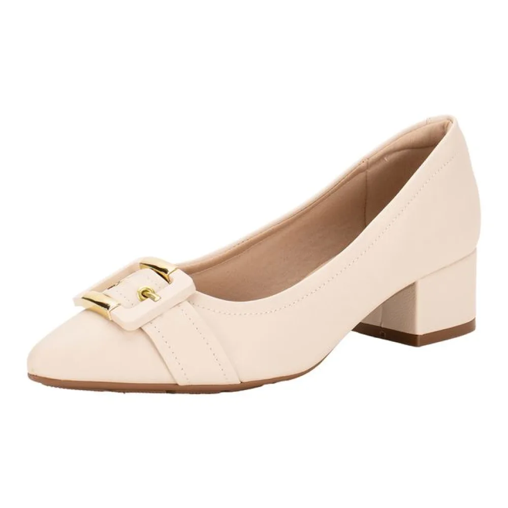 Sapato Feminino Salto Grosso Modare 7340133 NATURAL 37