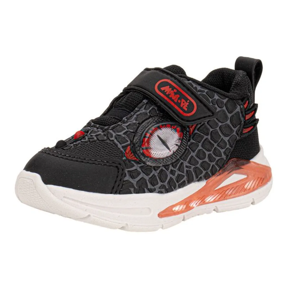 Tênis Infantil Masculino Led Minipé MP2418 PRETO/VERMELHO 26