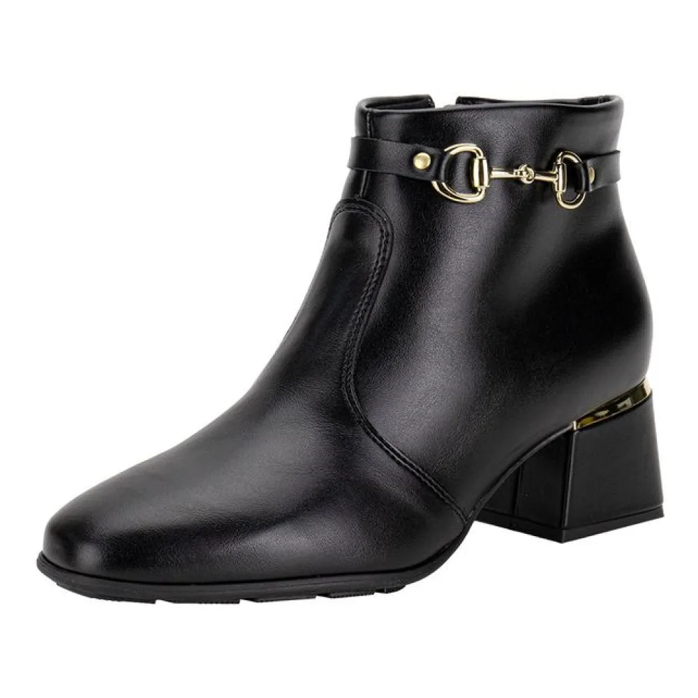 Bota Feminina Cano Baixo Modare 7082102 PRETO 01 34