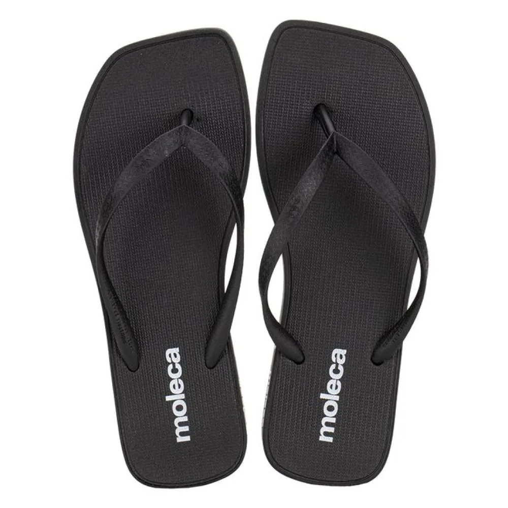 Chinelo Feminino Moleca 5552100 PRETO 34