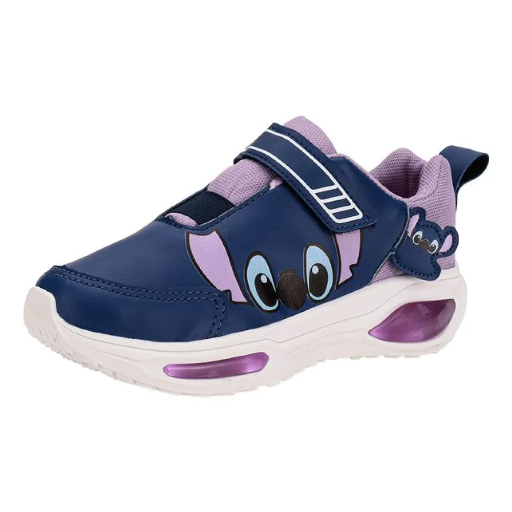 Tênis Infantil Feminino Led Minipé MP2516 AZUL/ROSA 25
