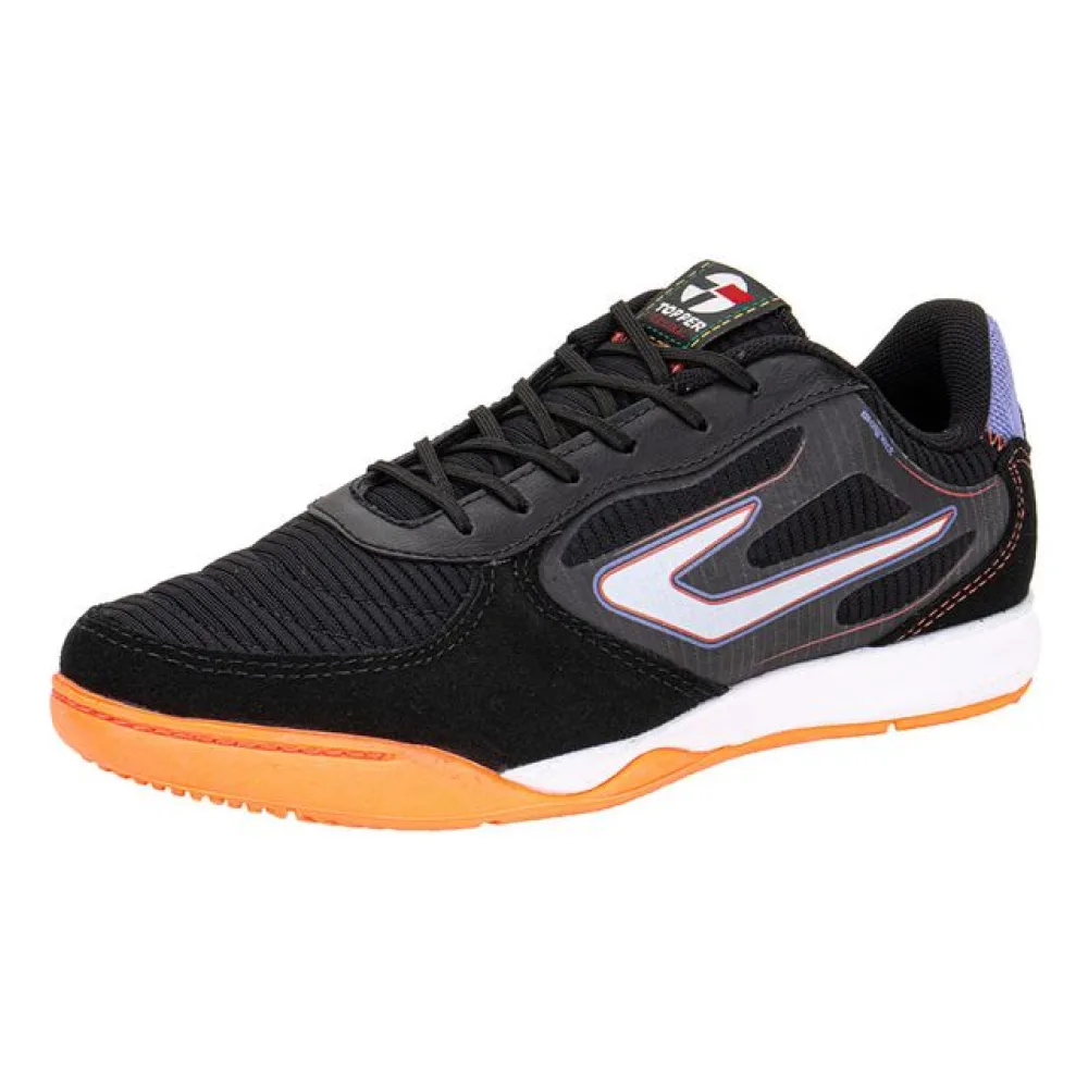 Chuteira Futsal Letra IV Topper TP0498 PRETO 44