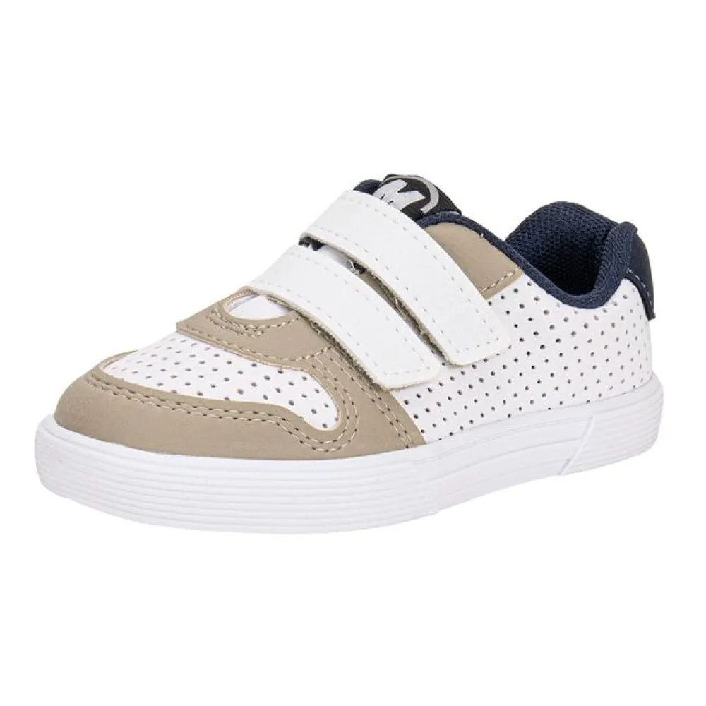 Tênis Infantil Masculino Baby Molekinho 2136173 BRANCO/BEGE 19