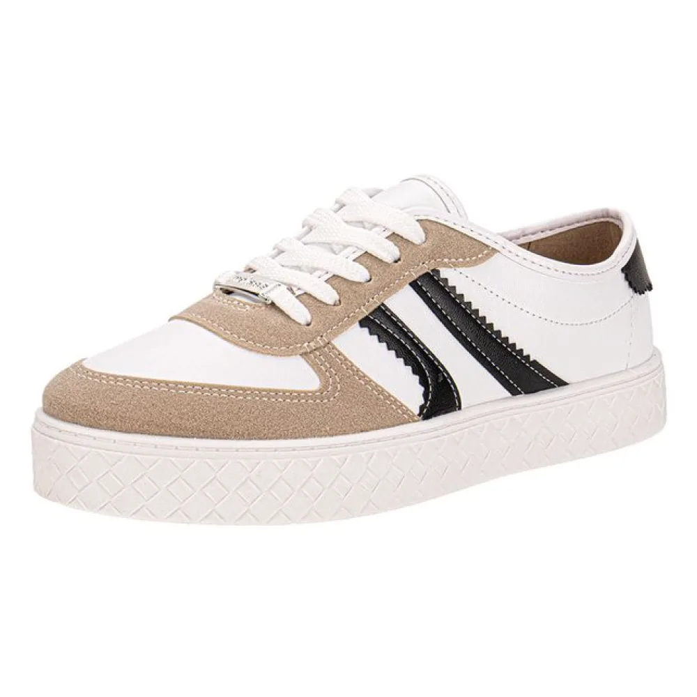 Tênis Feminino Casual Moleca 5712330 BRANCO/PRETO 34