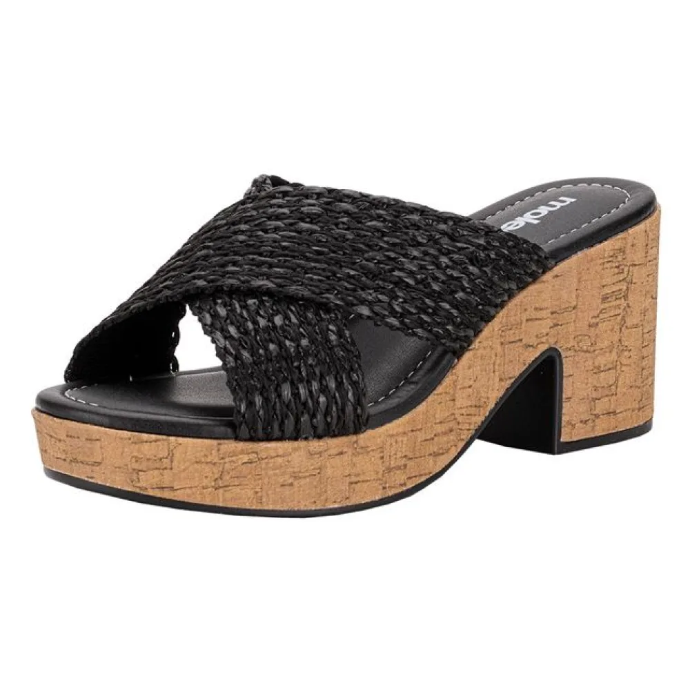 Tamanco Feminino Salto Grosso Moleca 5549104 PRETO 34