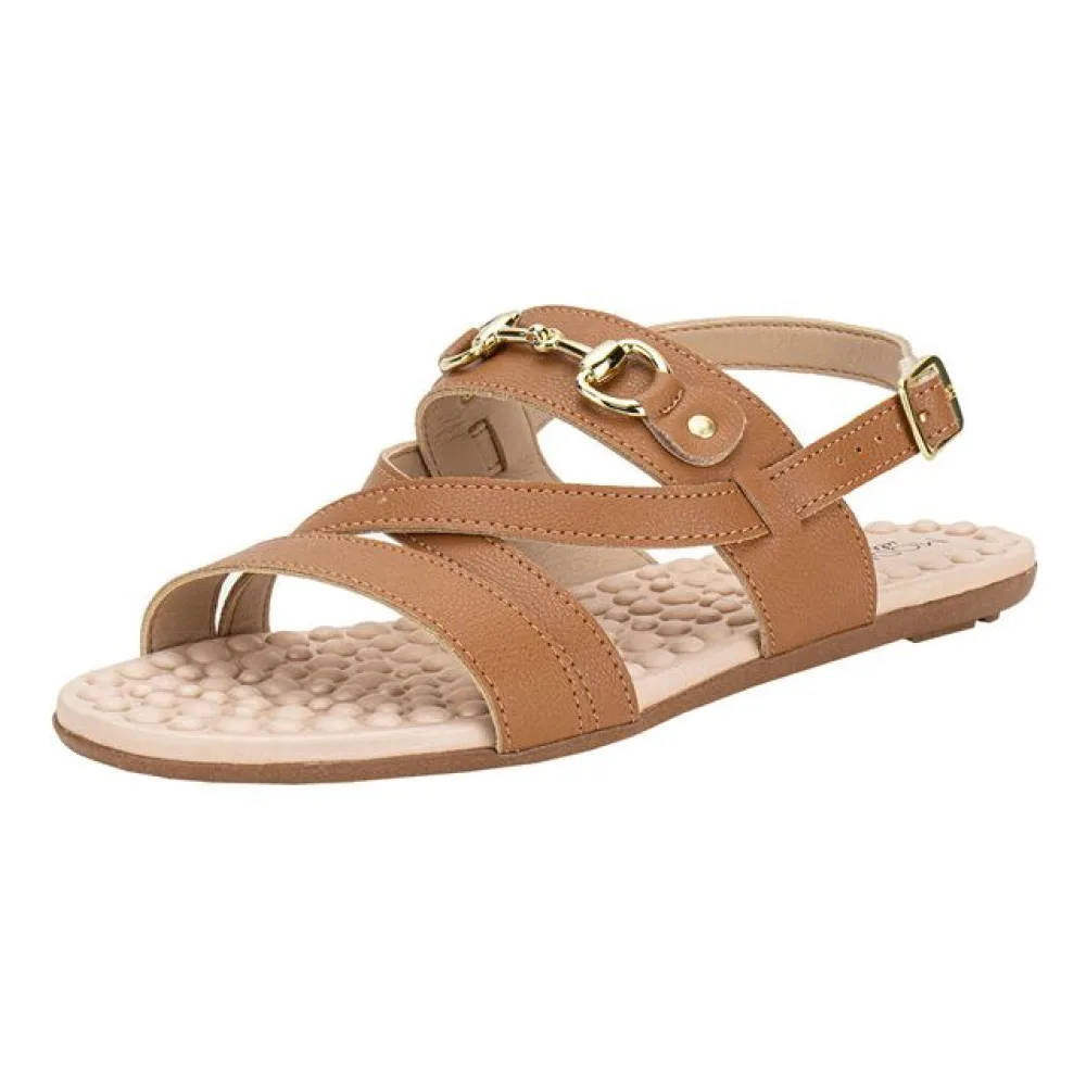 Sandália Feminina Flat Modare 7163132 CAMEL 34