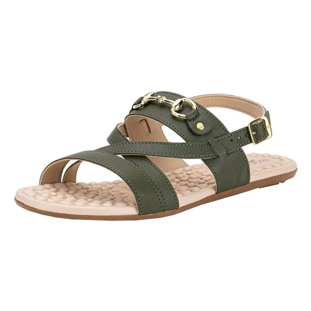 Sandália Feminina Flat Modare 7163132 OLIVA 34