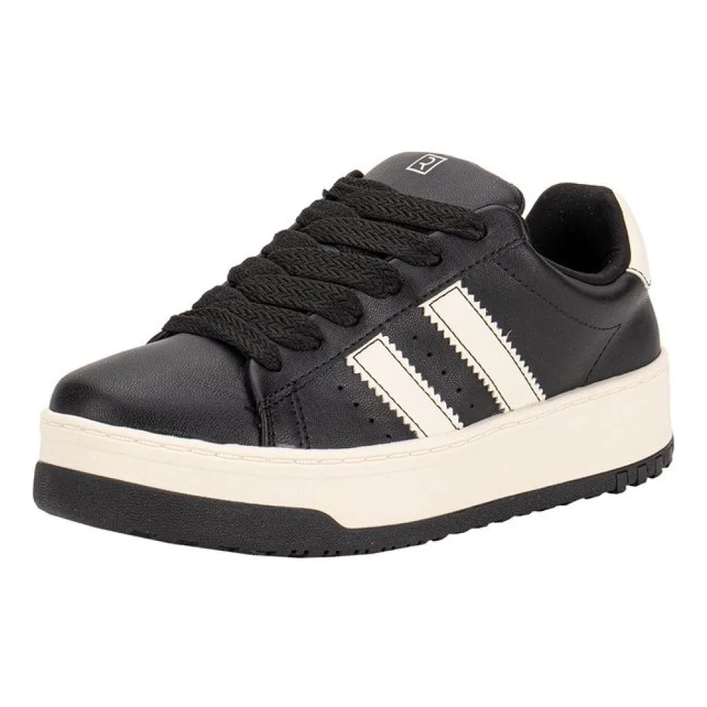 Tênis Feminino Casual Ramarim 2599201 PRETO/BEGE 35