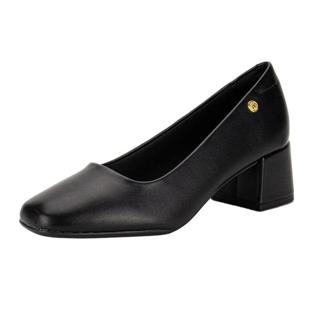 Sapato Feminino Salto Grosso Moleca 5822100 PRETO 36