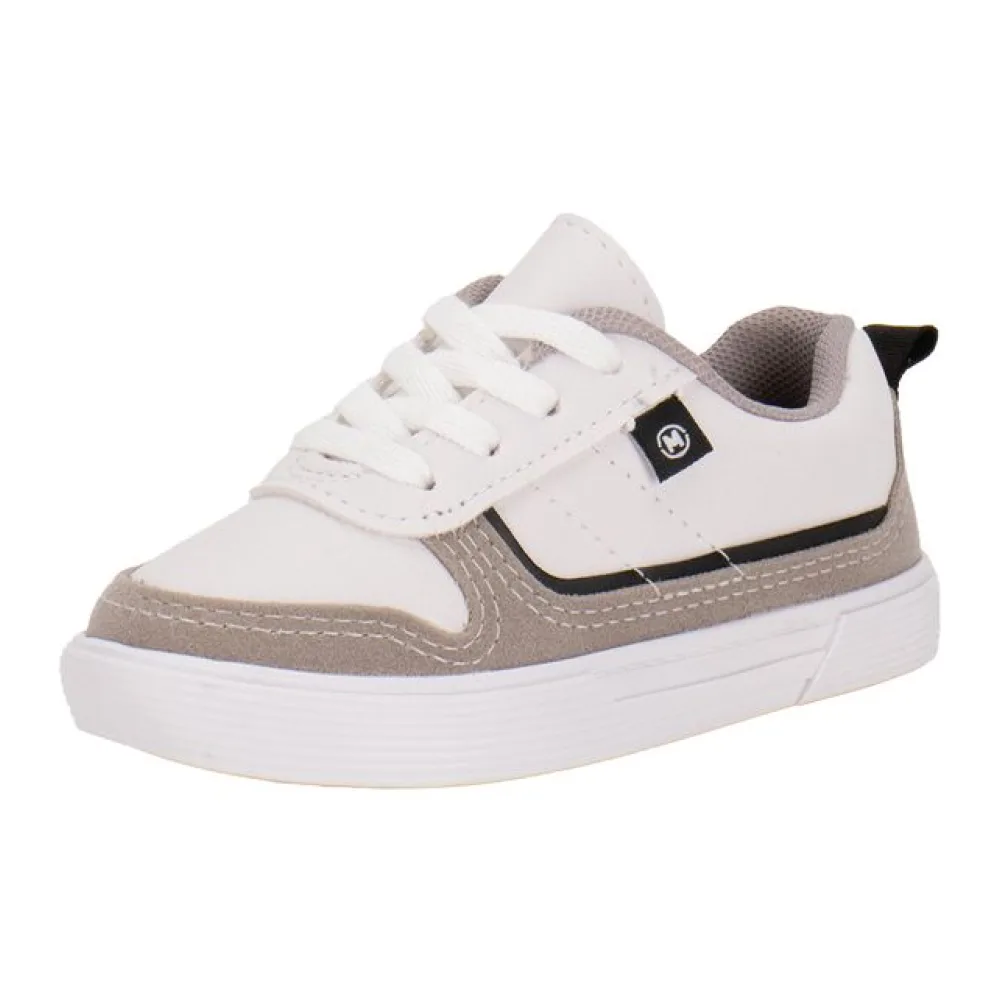 Tênis Infantil Masculino Baby Molekinho 2136164 BRANCO/CINZA 19