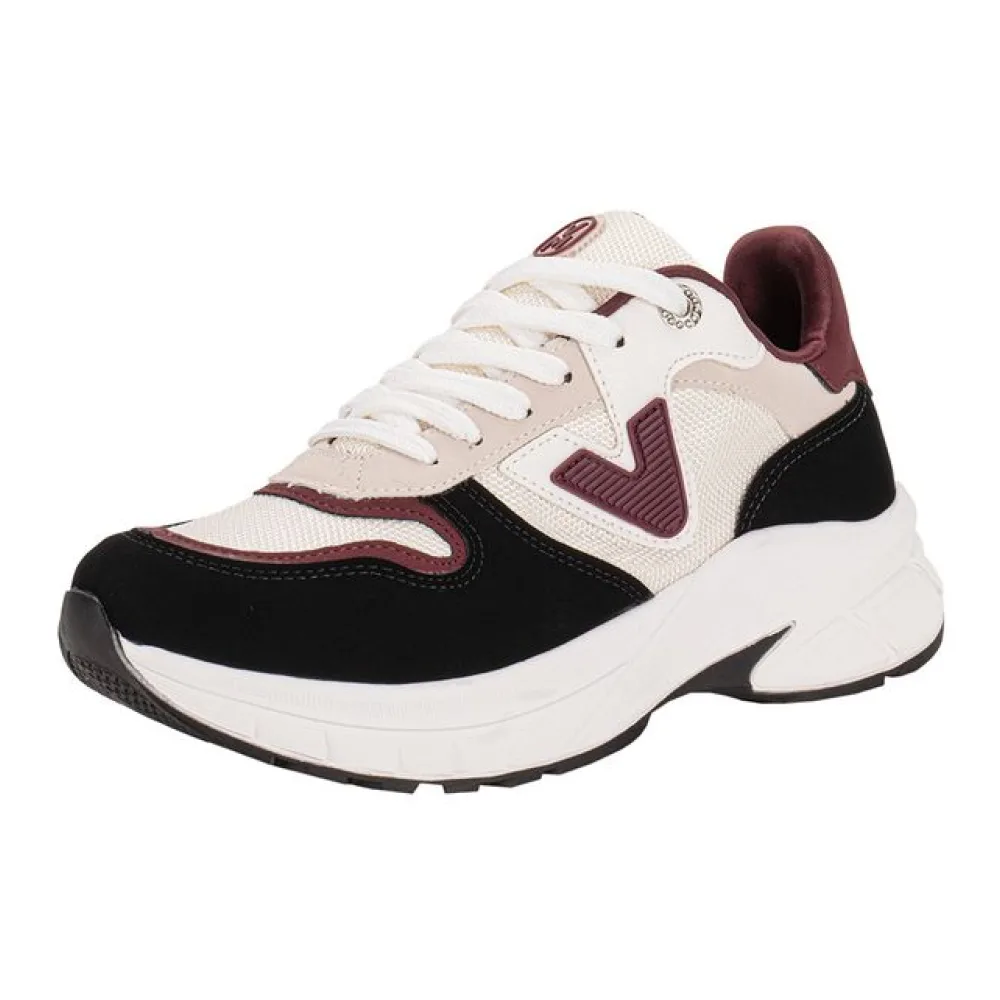 Tênis Feminino Via Marte 240005 PRETO/VINHO 34