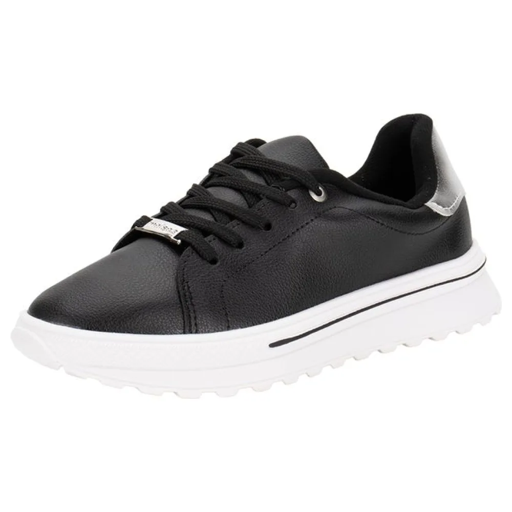 Tênis Feminino Casual Moleca 5809210 PRETO 34