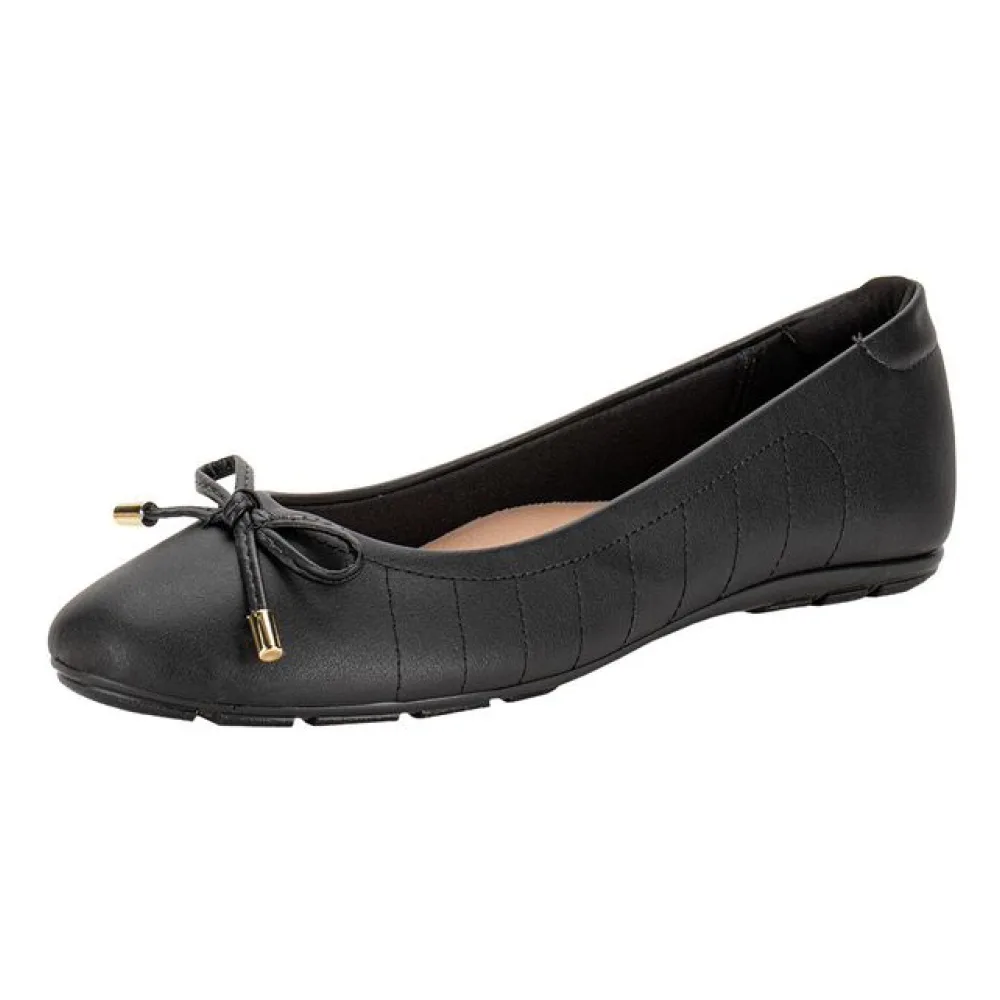 Sapatilha Feminina Flat Moleca 5800102 PRETO 34