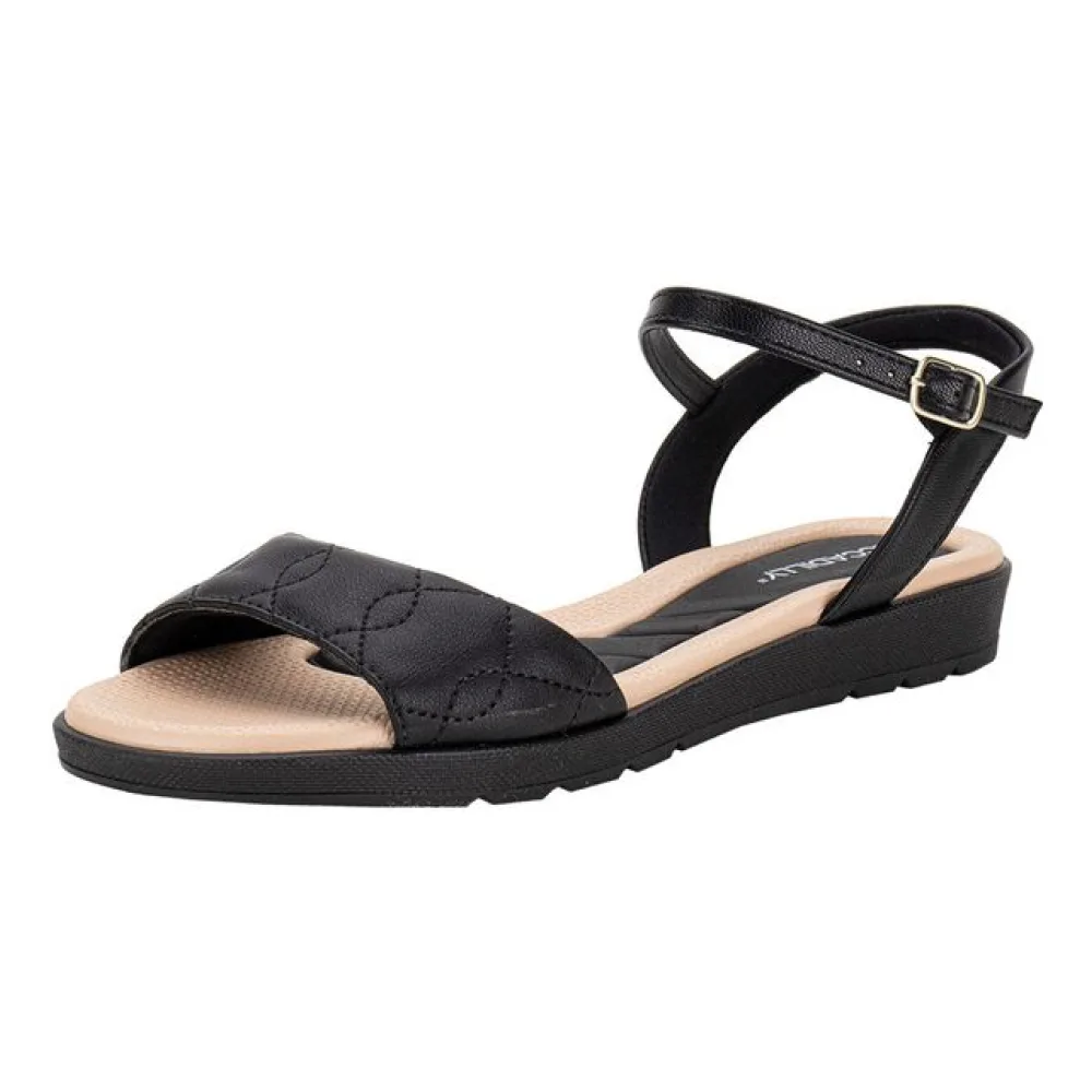 Sandália Feminina Flat Piccadilly 410036 PRETO 34