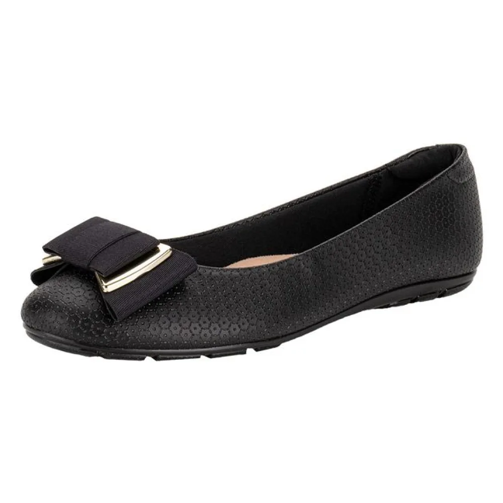 Sapatilha Feminina Flat Moleca 5800103 PRETO 34